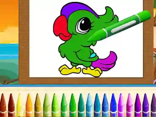 Permainan Cute Animals Coloring secara online