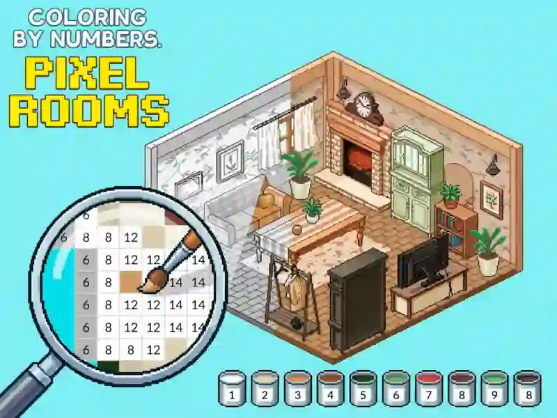 Permainan Coloring by Numbers Pixel Rooms secara online