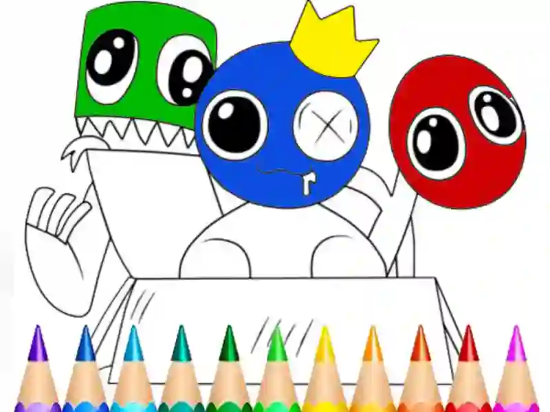 Permainan Rainbow Friends Coloring Book secara online