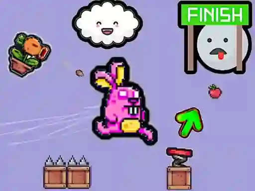Permainan Cute Rabbit's Challenging Adventure secara online