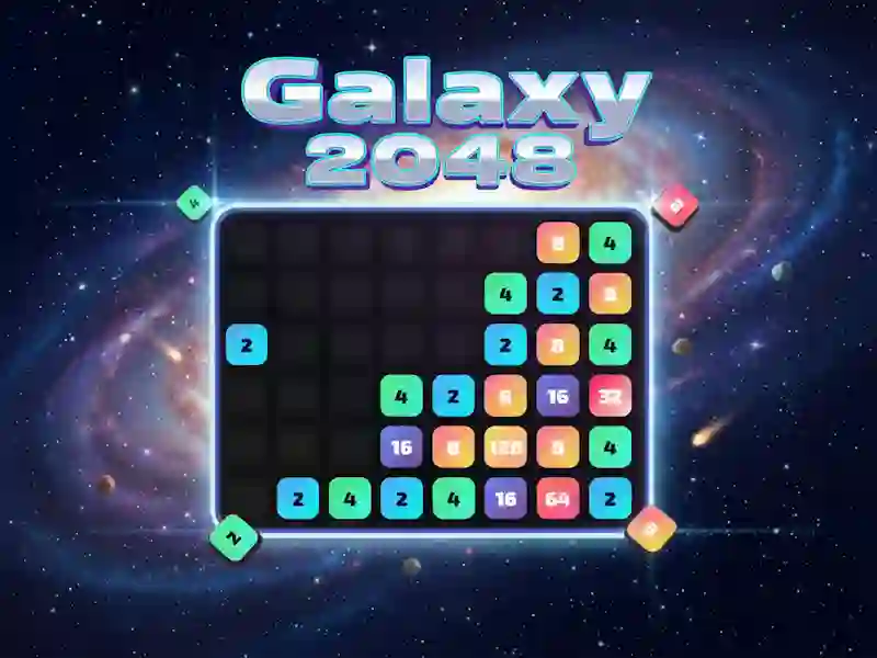 Permainan Galaxy 2048 secara online