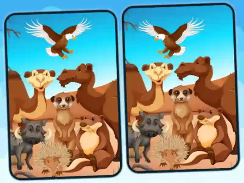 Permainan Spot 5 Differences Deserts secara online