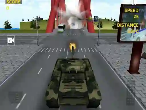 Permainan Army Tank Driving Simulation secara online
