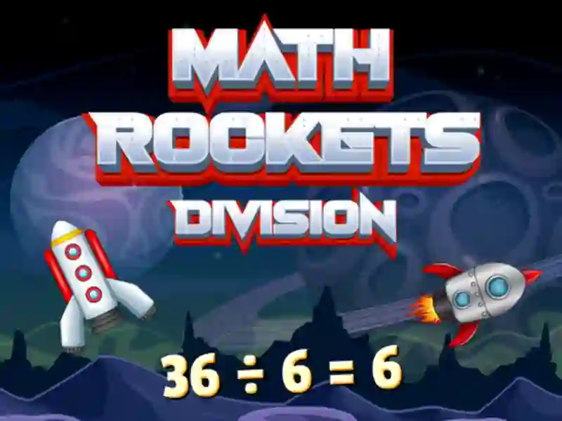 Permainan Math Rockets Division secara online