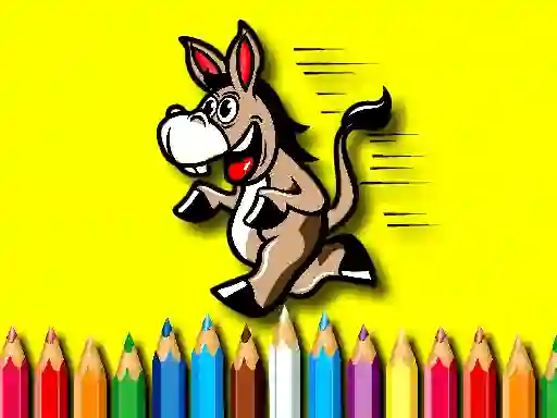 Permainan Back To School Coloring Book Donkey secara online