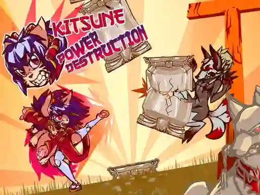 Permainan Kitsune power destruction secara online