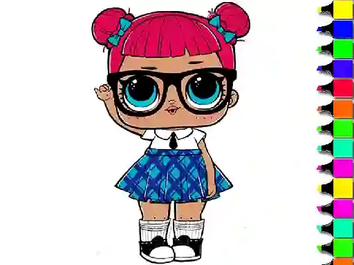 Permainan Easy Kids Coloring Lol secara online