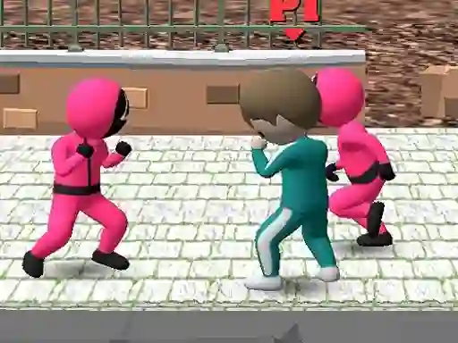 Permainan Squid Game Multiplayer Fighting secara online