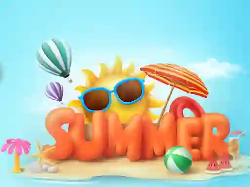 Permainan Happy summer jigsaw puzzle secara online
