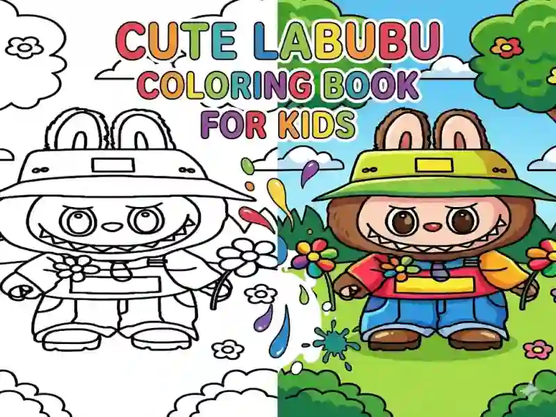 Permainan Cute Labubu Coloring Book for Kids secara online