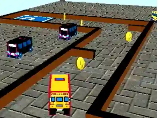 Permainan School Bus 3D Parking secara online