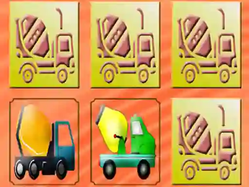 Permainan Mixer Trucks Memory secara online