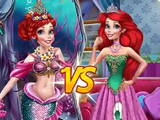Permainan Mermaid vs Princess secara online