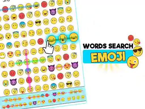 Permainan Word Search Emoji Edition secara online