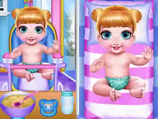 Permainan Princess New Born Twins Baby Care secara online