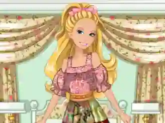 Permainan Barbie's Patchwork Peasant Dress secara online