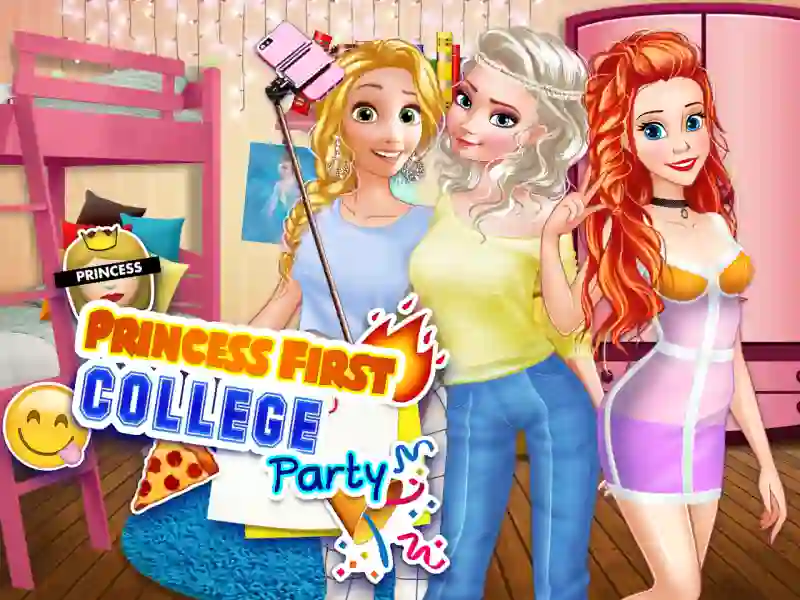 Permainan Princess First College Party secara online