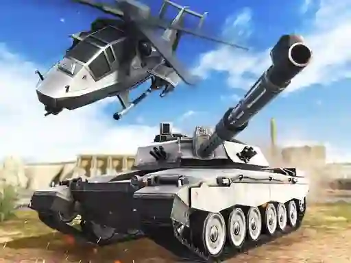 Permainan Strategy of war. Tanks and helicopters secara online