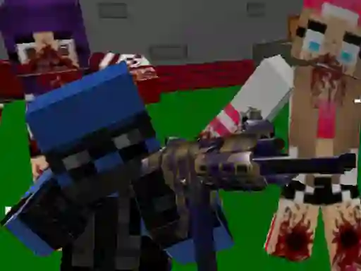 Permainan Blocky Combat Special Forces: Zombie Apocalypse secara online