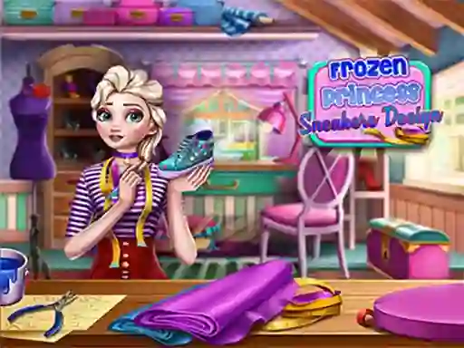Permainan Frozen Princess Sneakers Design secara online