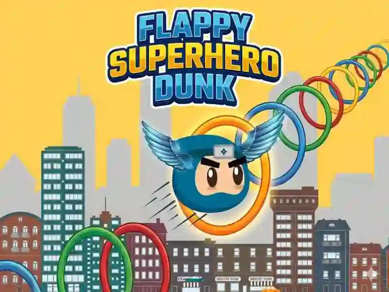 Permainan Flappy Superhero Dunk secara online