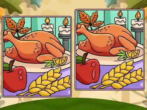Permainan Thanksgiving Spot The Differences secara online