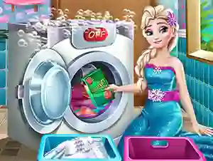 Permainan Ice Queen Laundry Day secara online