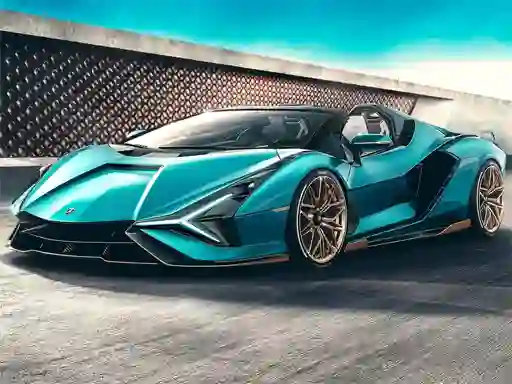 Permainan Lamborghini Sian Roadster Puzzle secara online