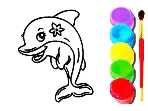 Permainan Dolphin Coloring Book secara online