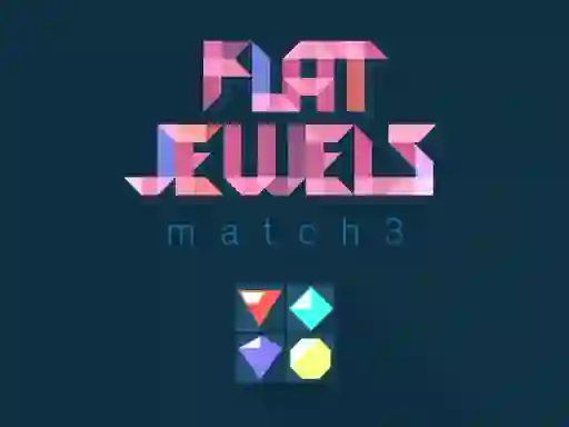 Permainan Flat jewels match 3 secara online