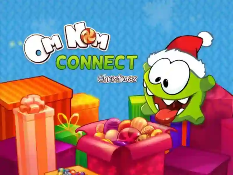 Permainan Om Nom Connect Christmas secara online