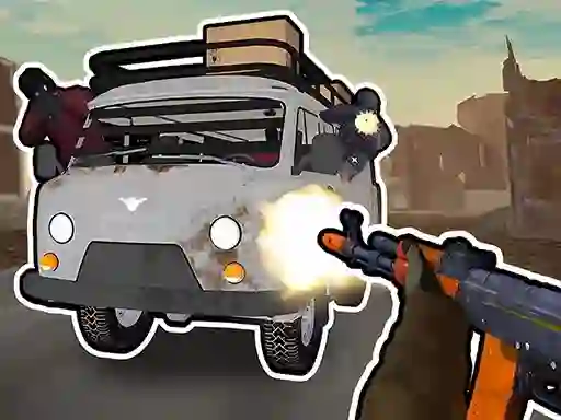 Permainan Road Chase. Shooter Realistic Guns secara online
