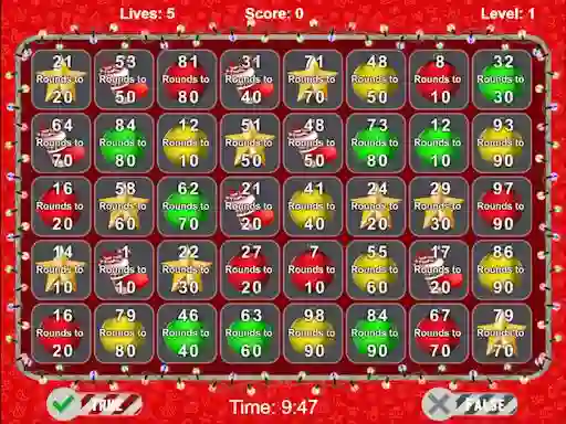 Permainan Christmas Number Crunch Rounding secara online