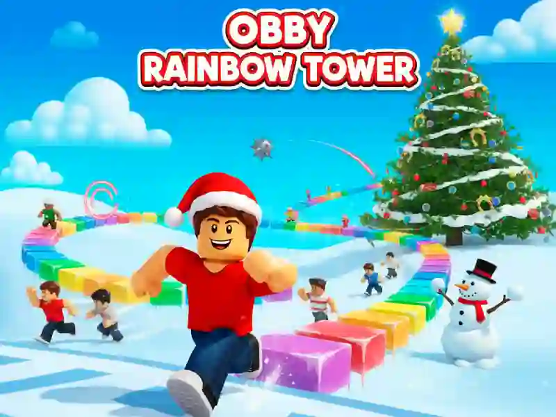Permainan Obby Rainbow Tower secara online