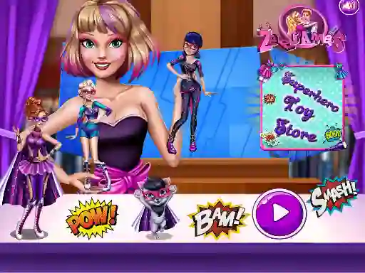 Permainan Superhero Toy Shop secara online