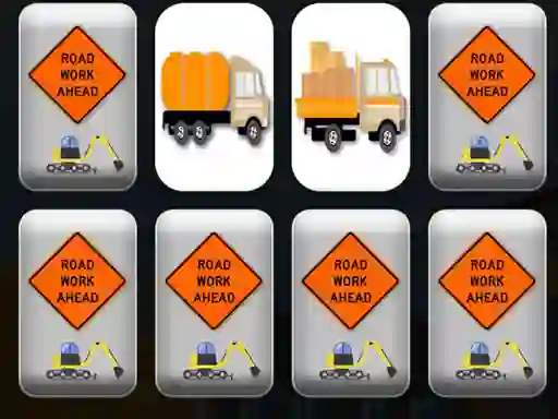 Permainan Work Trucks Memory secara online