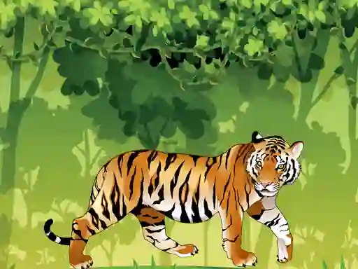 Permainan Angry Tiger Coloring secara online