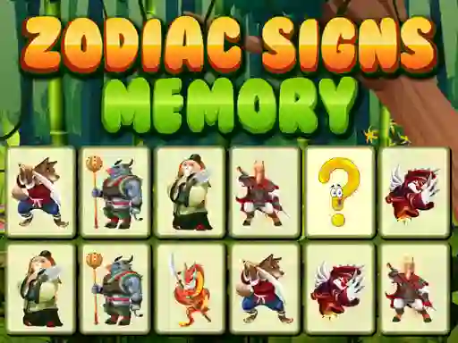 Permainan Zodiac Signs Memory secara online