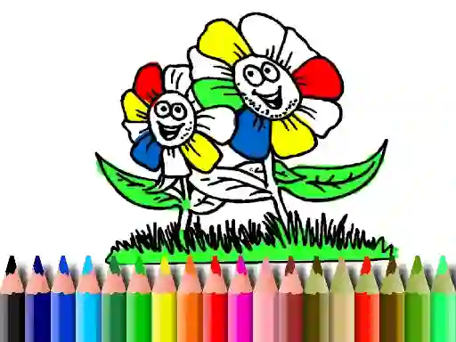 Permainan Back to School: Flowers Coloring secara online