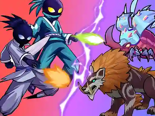 Permainan Stick Ninja Survival secara online