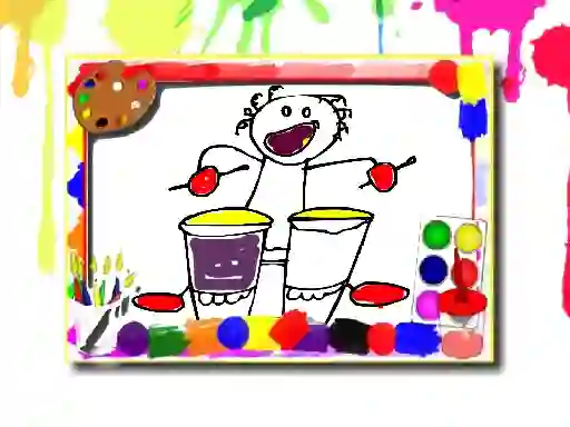 Permainan Music Coloring Book secara online
