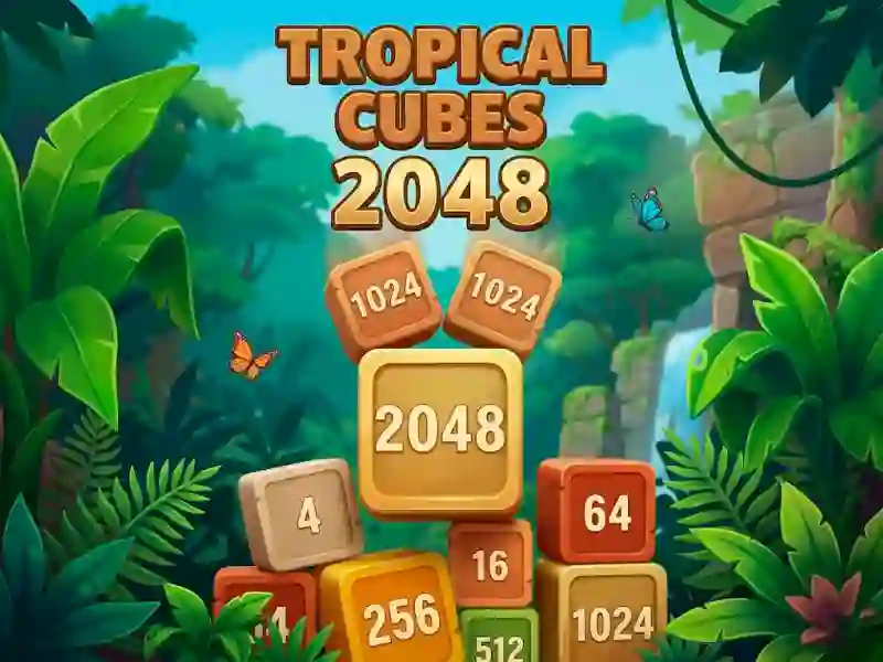 Permainan Tropical Cubes 2048 secara online