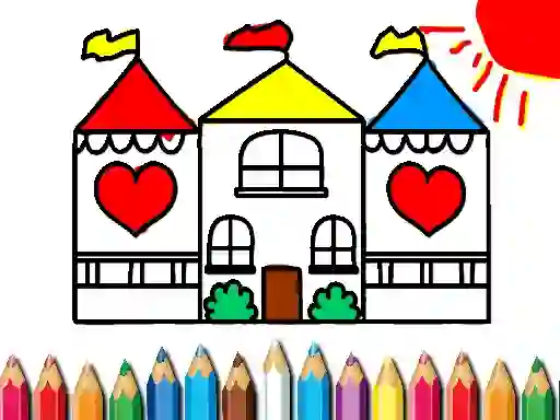 Permainan Back To School Coloring Book DOLL HOUS secara online