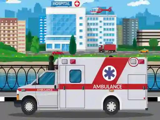Permainan Ambulance Trucks Differences secara online