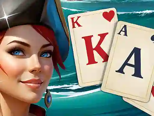 Permainan Solitaire Klondike Treasure Island secara online