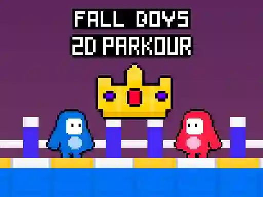 Permainan Fall Boys 2D Parkour secara online
