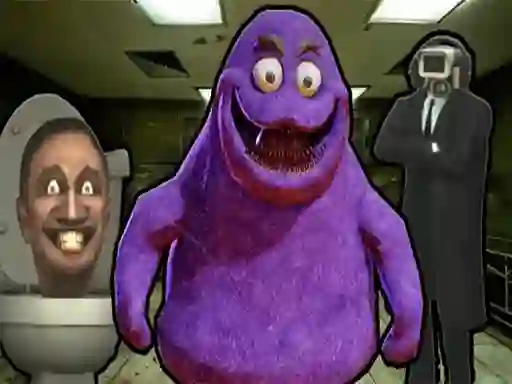 Permainan Grimace Shake Escape Skibidi and Cameraman secara online