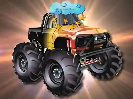 Permainan Cartoon Trucks Hidden Stars secara online