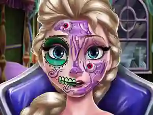 Permainan Elsa Scary Halloween Makeup secara online