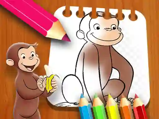 Permainan Curious George Coloring Book secara online
